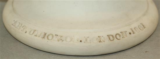 A Copeland parian bust of the Apollo Belvedere, after C. Delpech, 33cm